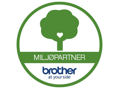 Brother EcoPro printer on green background