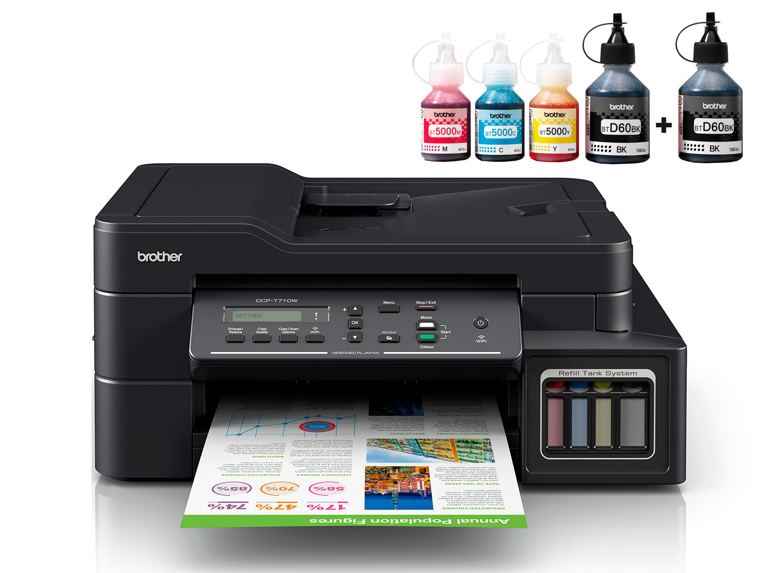 Brother InkBenefit Plus inkjet printer DCP-T710W