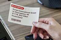 QL-800 serie sort/rød print label 
