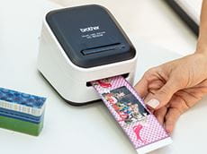 Full colour label printing on the Brother Design and Craft printer, that doesn't require ink