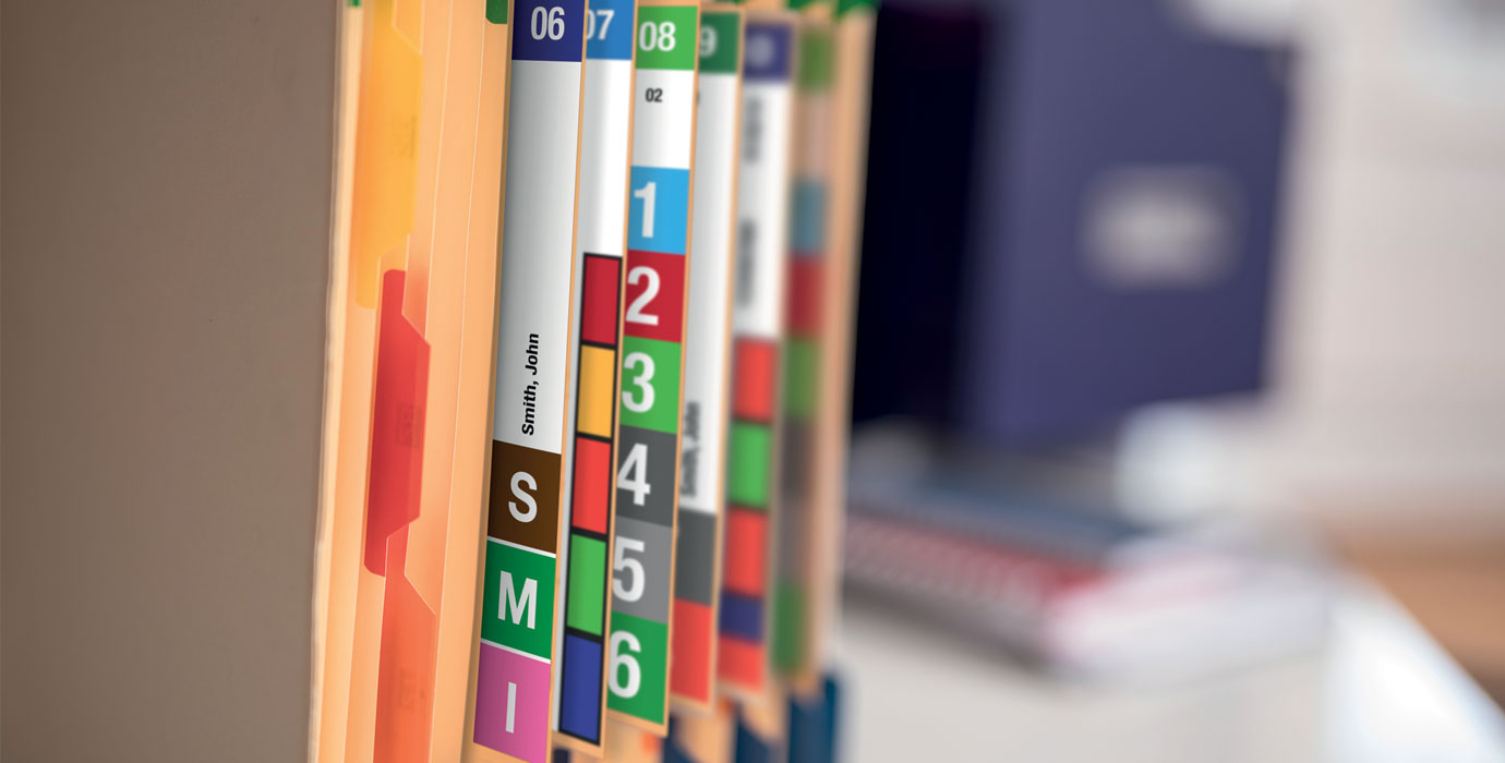 Colour coded files