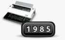 1985 første elektroniske skrivemaskin fra Brother