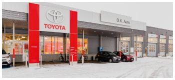 O.K. Auto Oy i Kouvola Toyota servicesenter