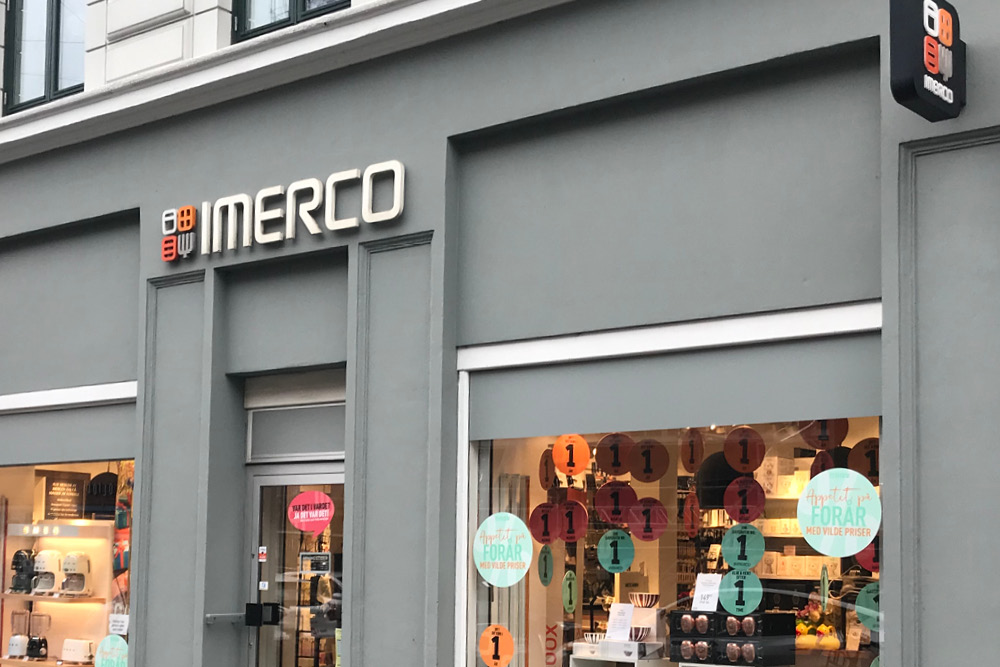 Imerco Shop butikk fasade