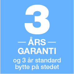 garanti logo, 3 års garanti