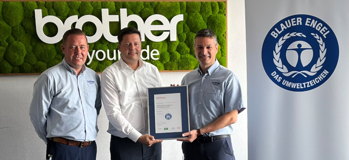 Thee men and the Blue Angel Certification