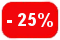 - 25% de desconto