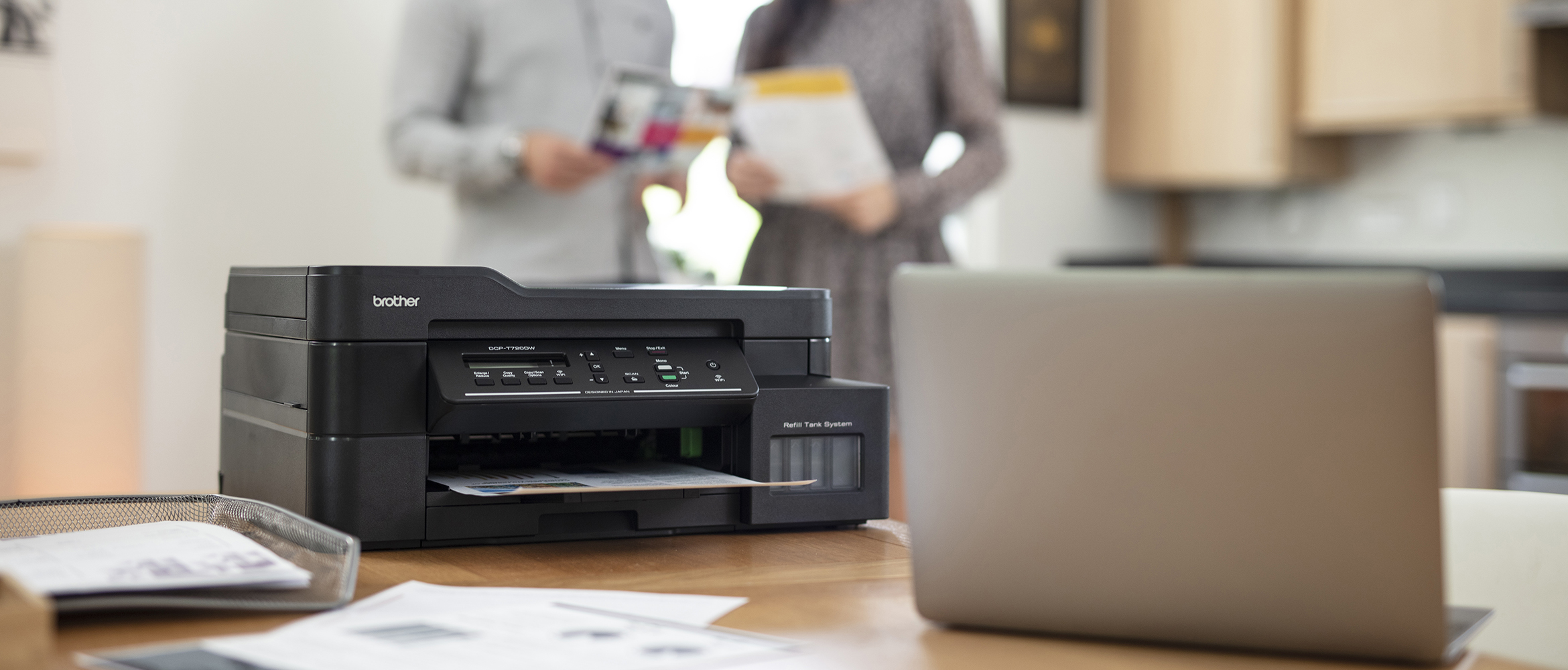 inkjet printer Brother MFC-J895DW sat on table