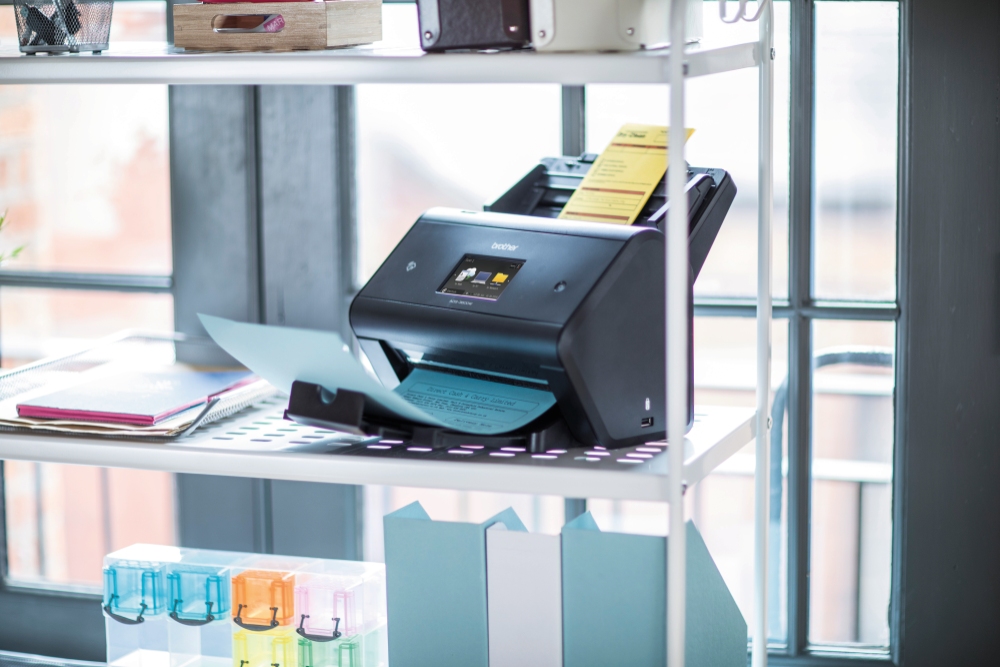 Scanner on a shelf
