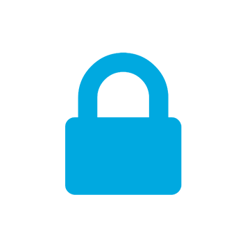 Blue padlock icon