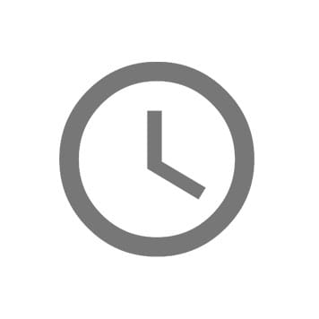Clock icon in grey
