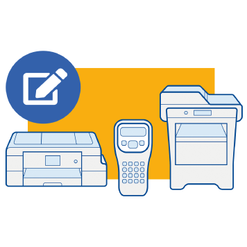 Brother product registration iconography