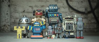 A collection of retro robots