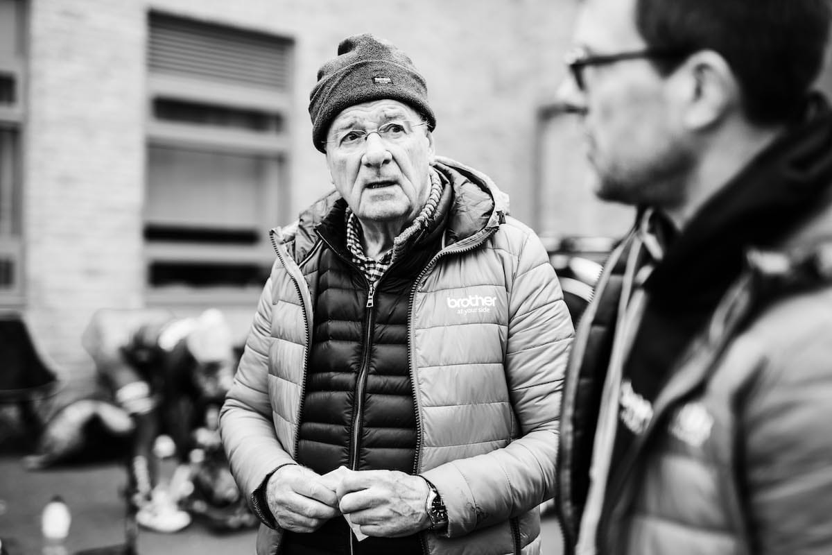 Terry Williamson listening to a team member