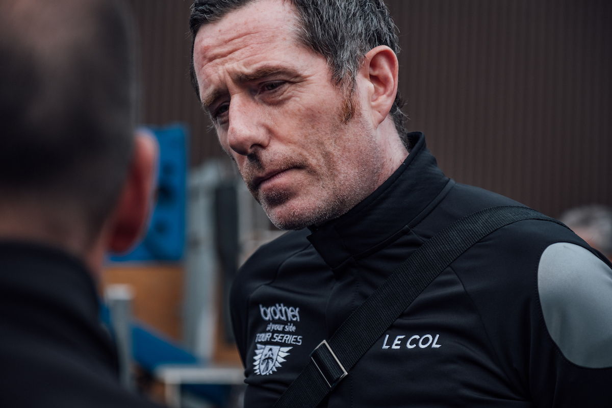 Brother's Managing Director, Phil Jones at a cycling event