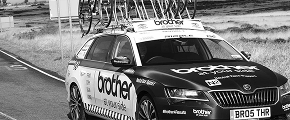 a papers sizes brother cycling race car