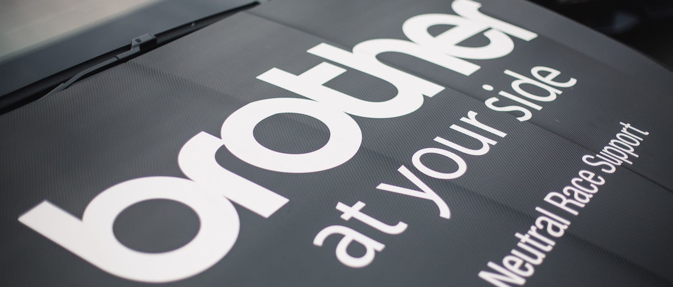 Brother 'at your side' Neutral Race Support vehicle bonnet livery