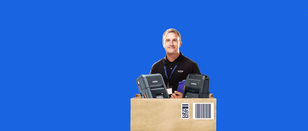 Brother colleague with two portable Brother printers