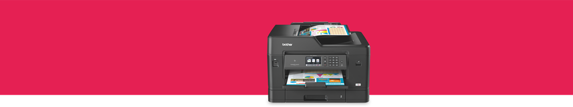 business inkjet printer on a red background
