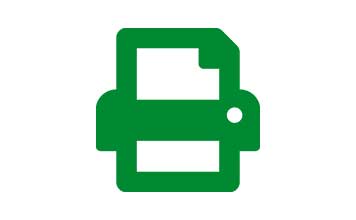 Green printer icon