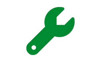 Green spanner icon