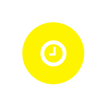 Speed icon on yellow background