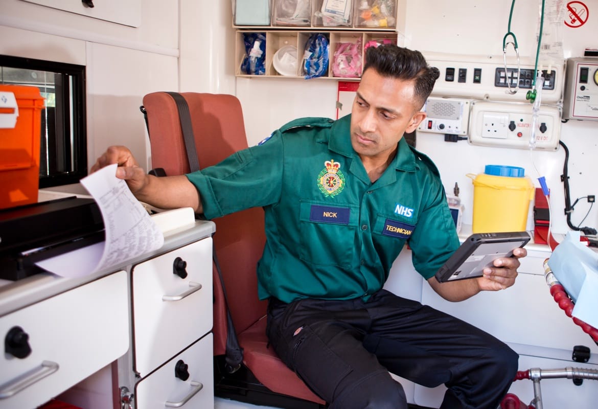 Paramedic using PJ-700