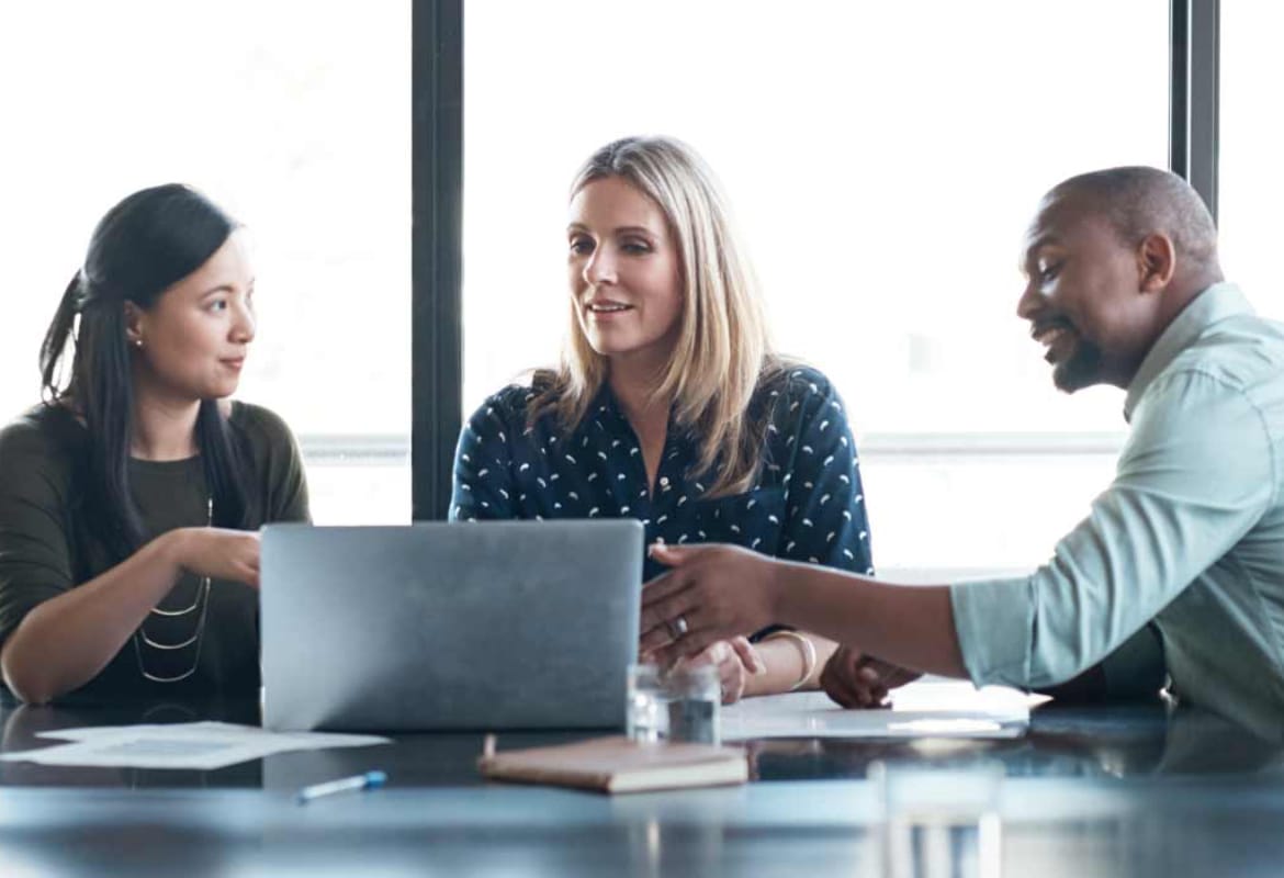 Colleagues in the boardroom