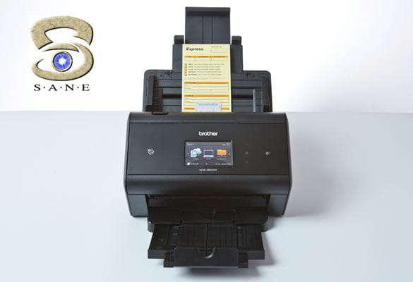 ADS-3600W wireless desktop document scanner with SANE