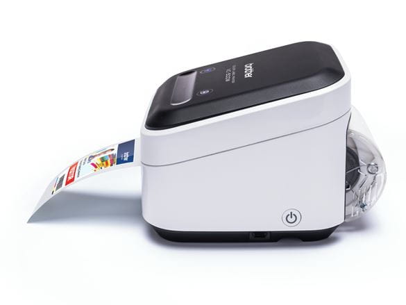 Brother VC-500W zero ink colour label printer with photo label output
