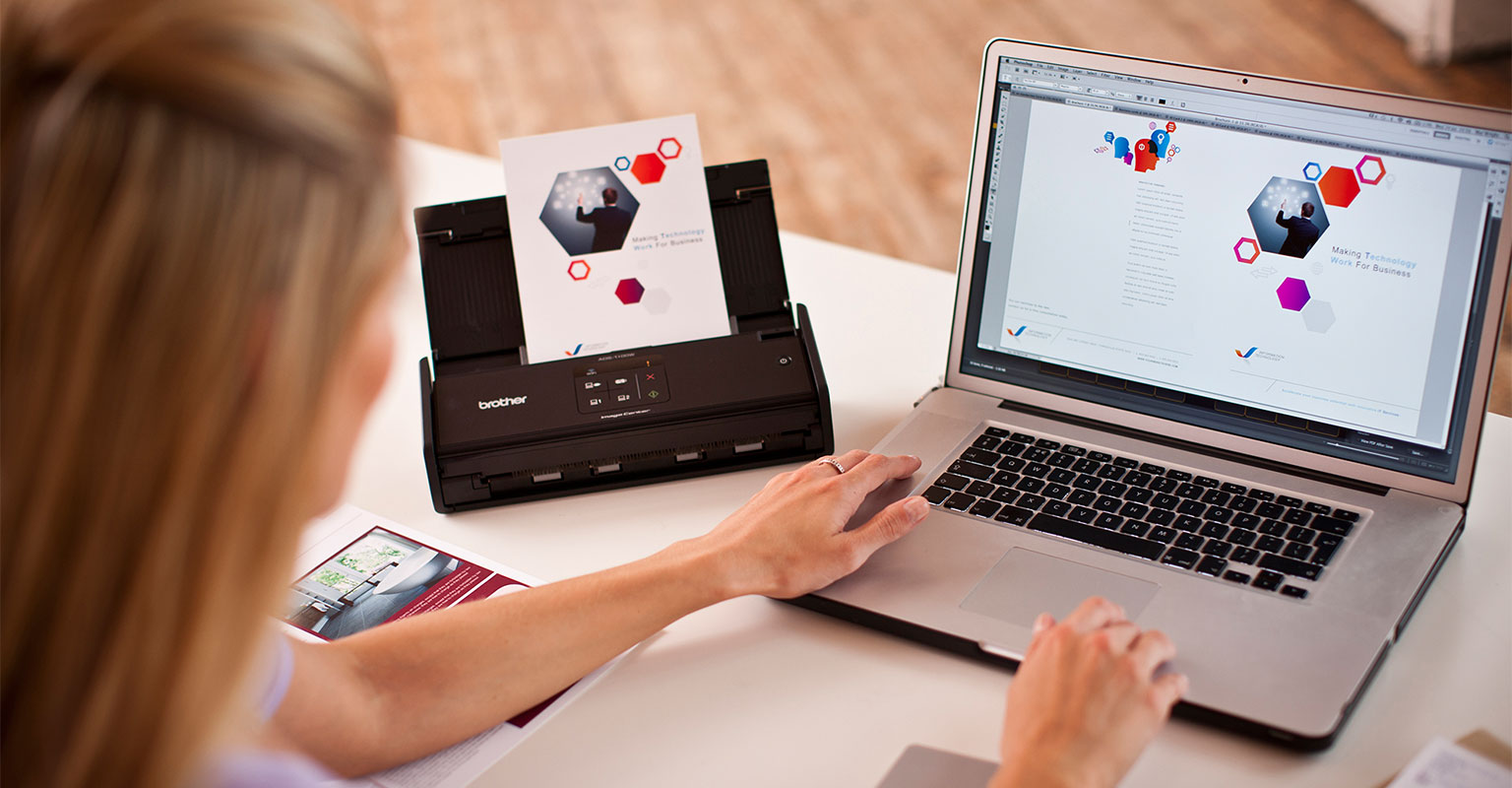 Customer using a Brother scanner along with the ABBYY optical character recognition software