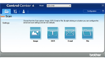 Brother Control Centre 4 software for ADS-2100