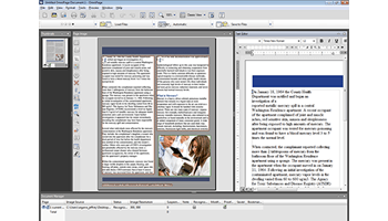 Screen shot of Nuance OmniPage software
