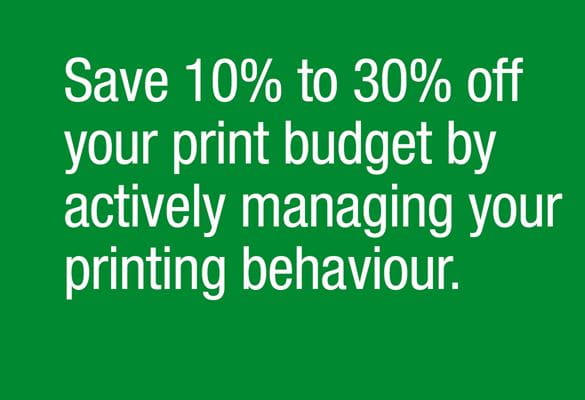 Print savings information