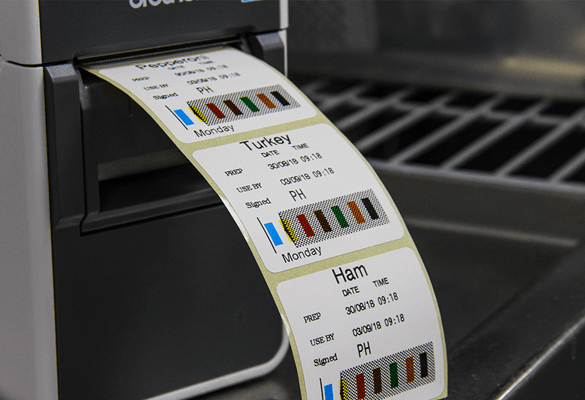 stock rotation labels being printed