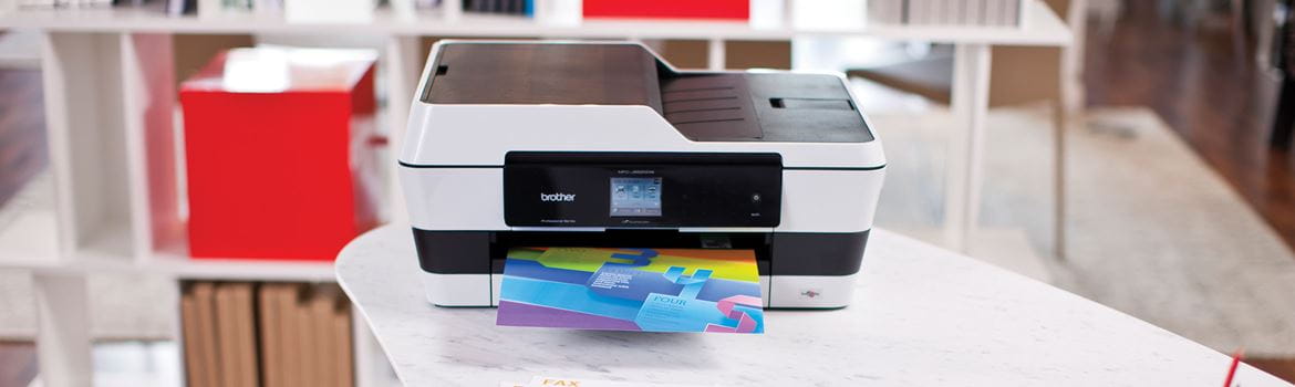 Brother A3 inkjet colour printer on desk