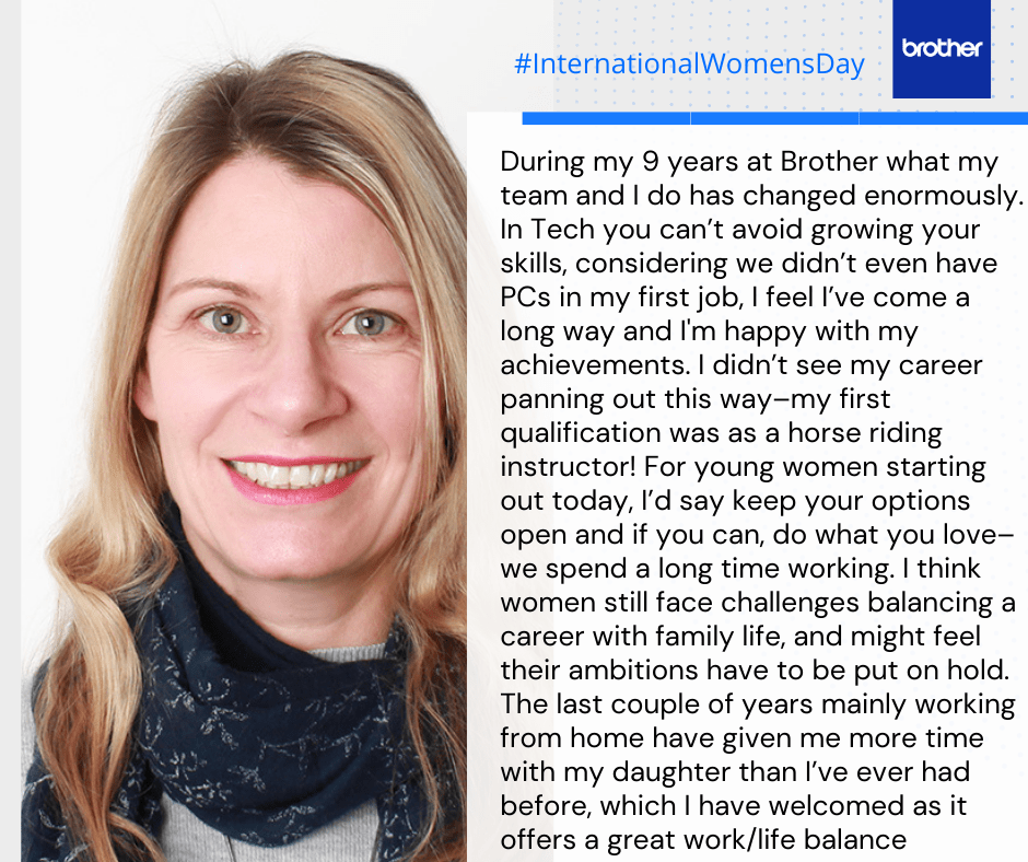 Portrait and bio of Julia Harrison to celebrate international women's day