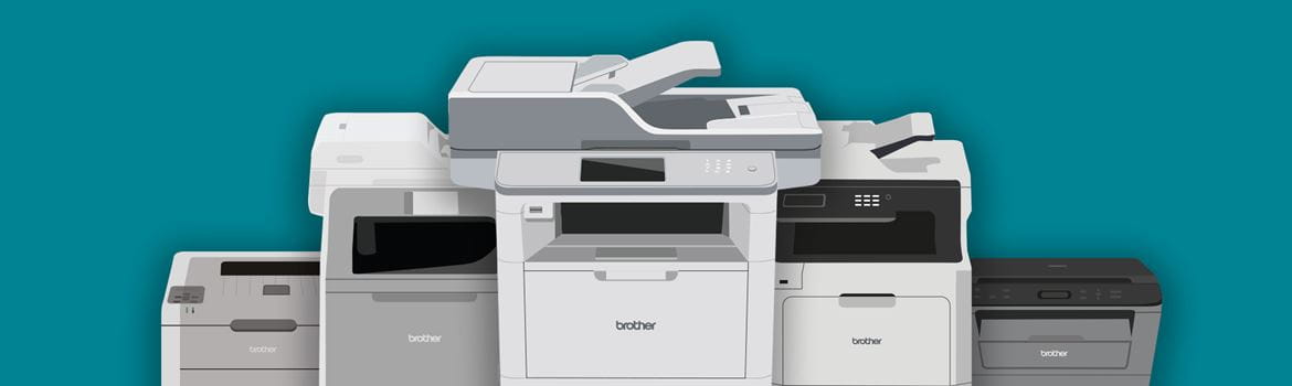 A series of Brother printers