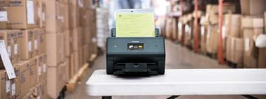 Brother scanner using barcode utility solution to automatically route documents to desired location