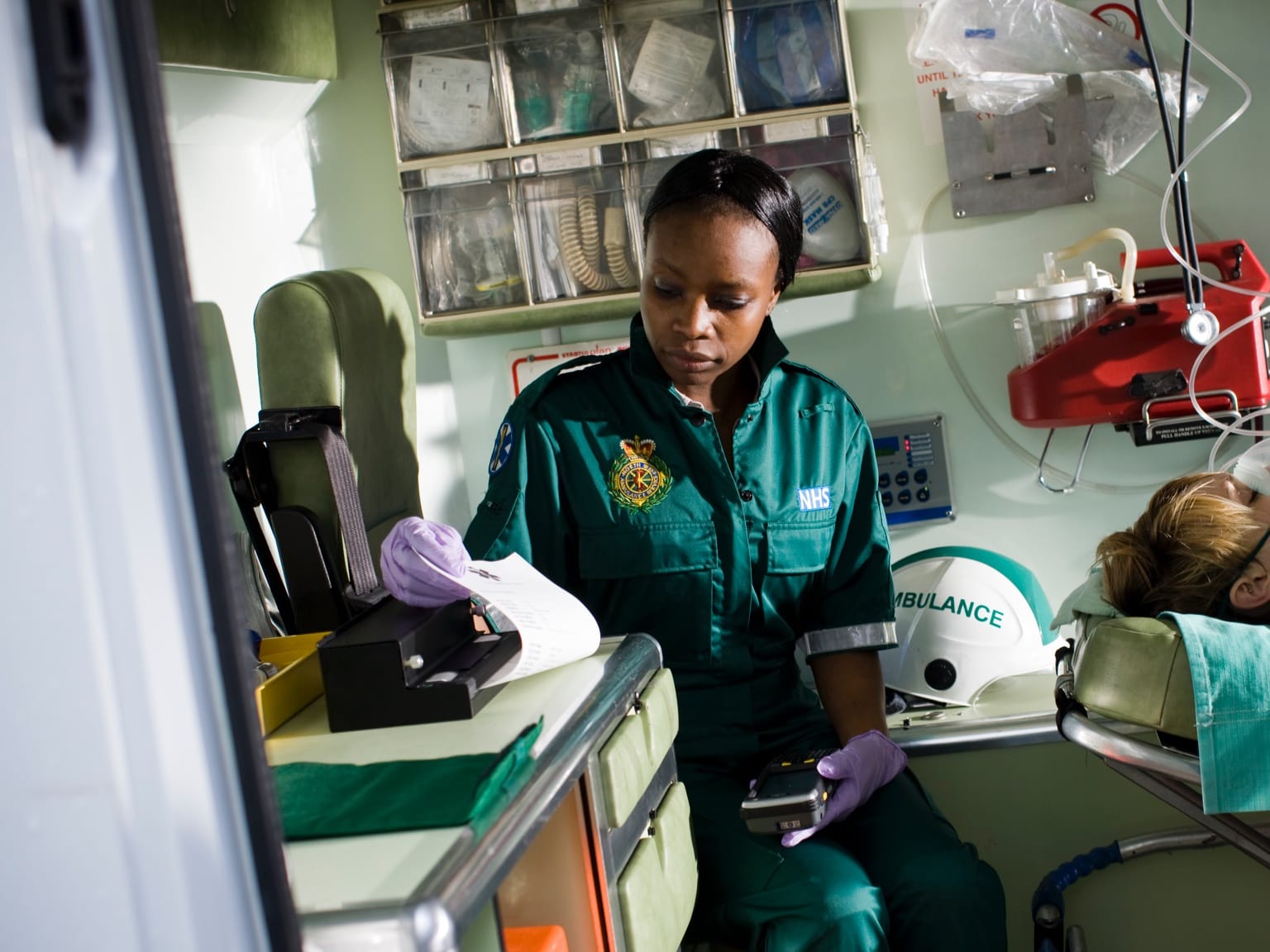 Pj printing document in ambulance