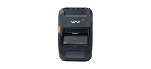 Front view of Brother RJ-3250WB rugged mobile label printer