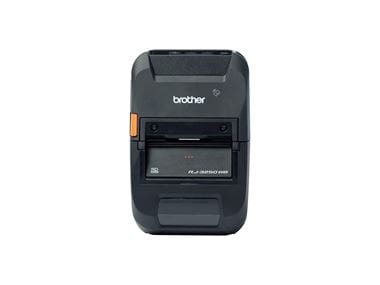 Front view of Brother RJ-3250WB rugged mobile label printer