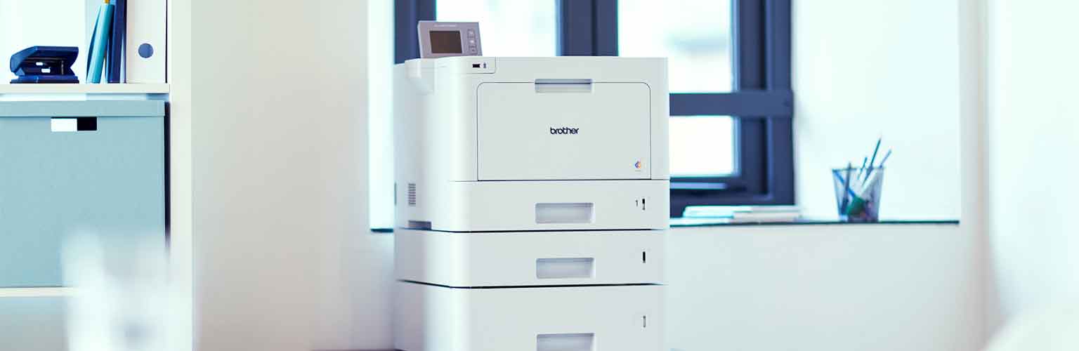 Brother printer in an SME office as part of a managed print service