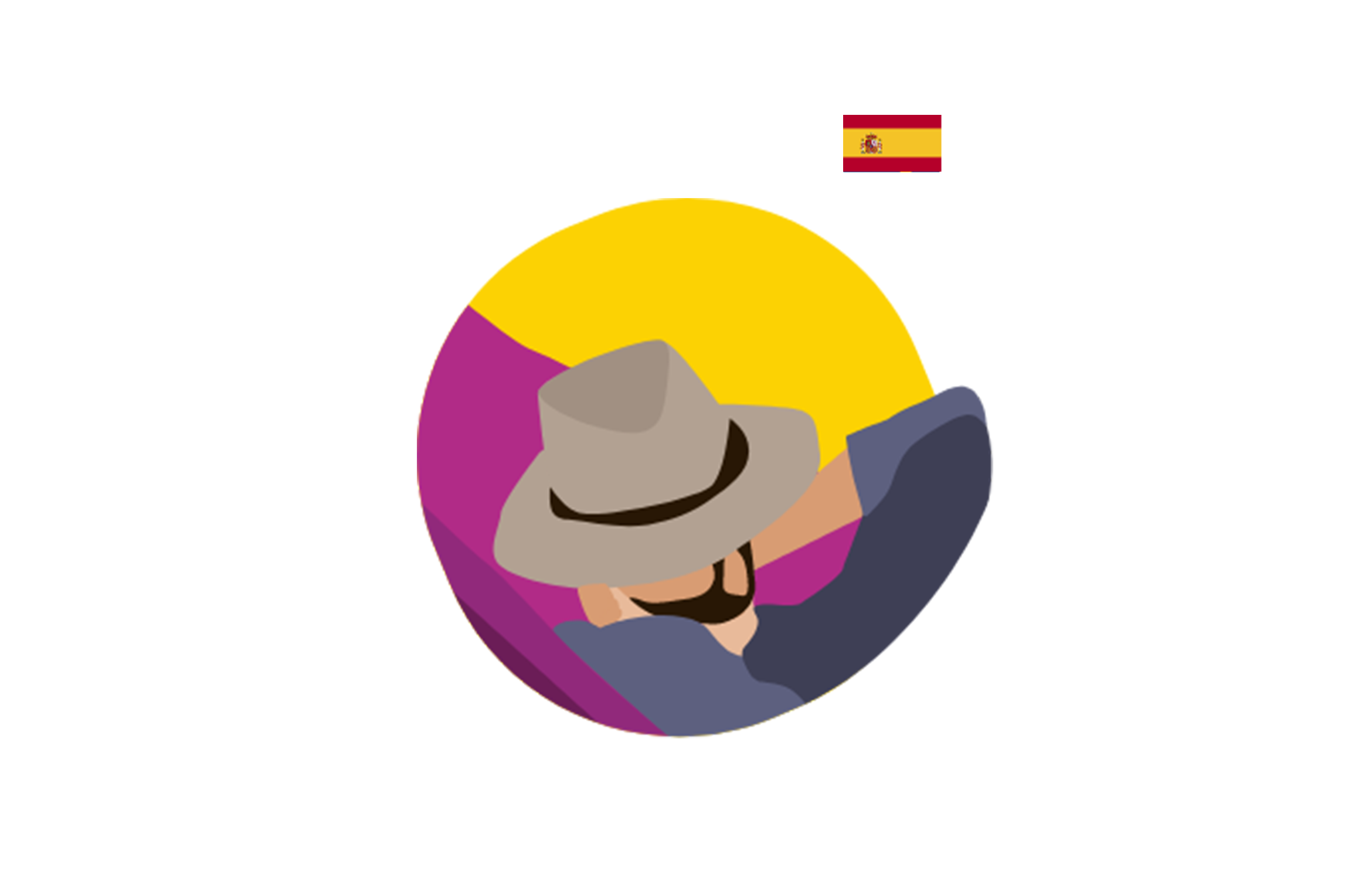 illustration of a man having a nap