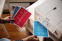 DCP-J1800DW Print & Cut with A5 colour outputs.