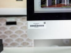 Using a barcode label on Mac to print by her P-touch CUBE Plus label printer