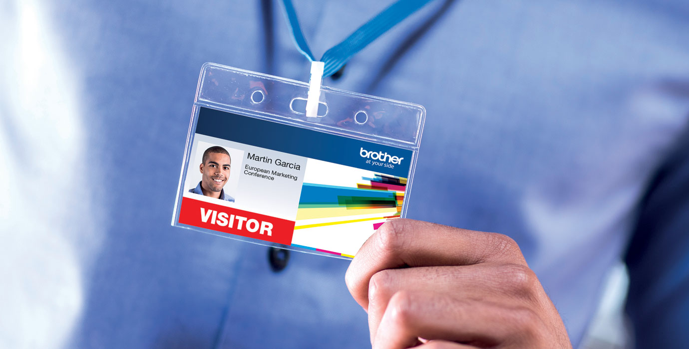 Brother VC-500W full colour visitor badge label