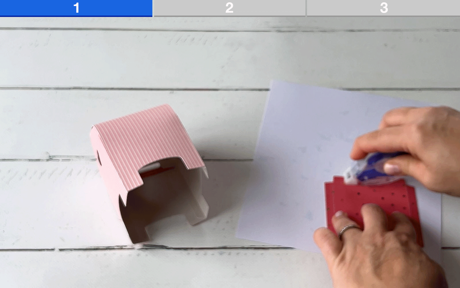 Hand applying glue