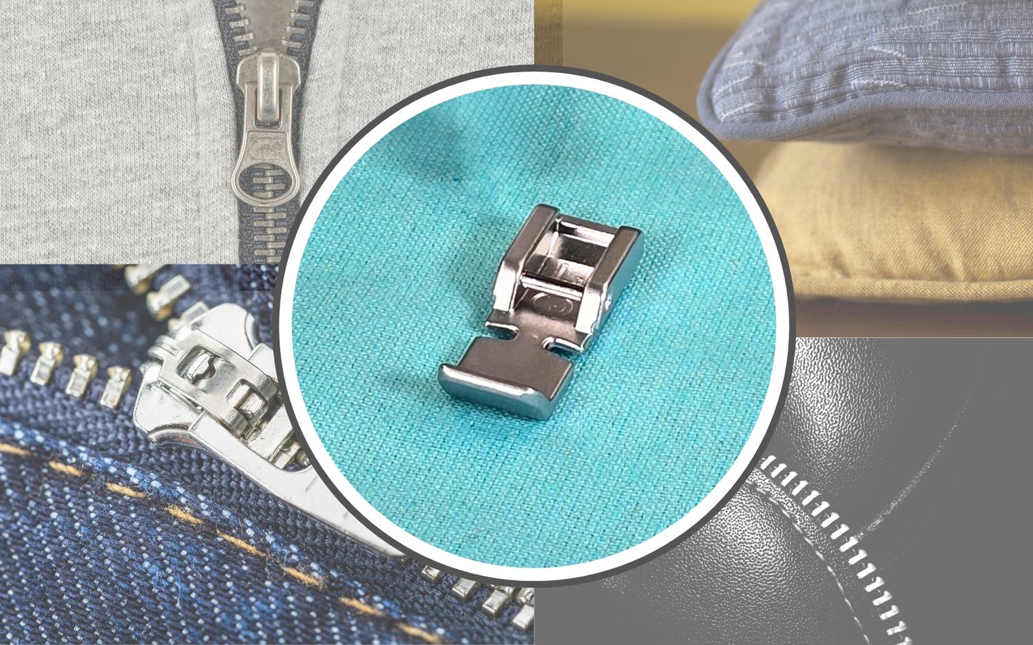 YEQIN 494470-20 Pied Pour Fermeture éclair Gauche Et Droite (étroite) Pour Babylock Bernette Brother, Janome Singer