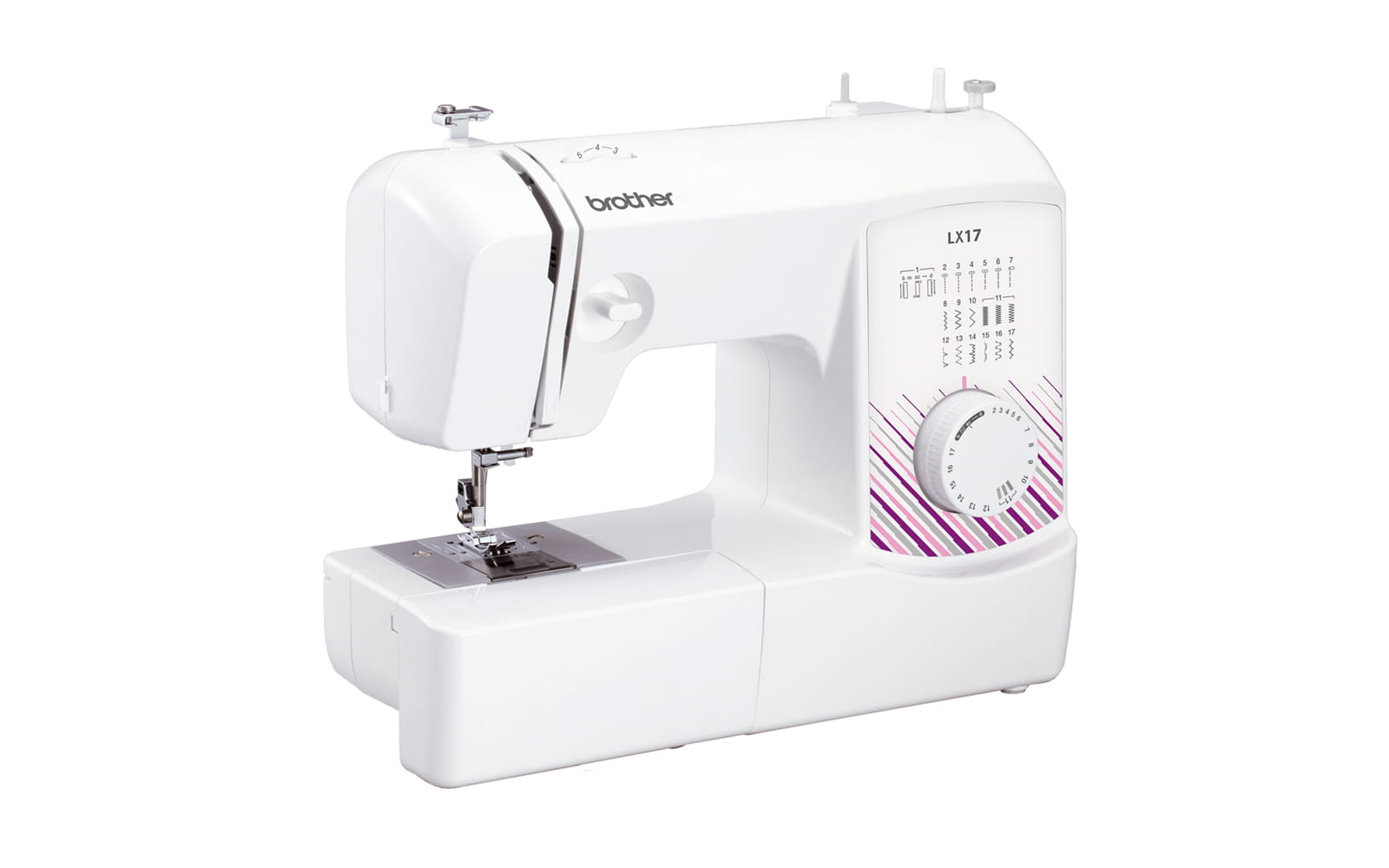 Brother LX17 sewing machine white background